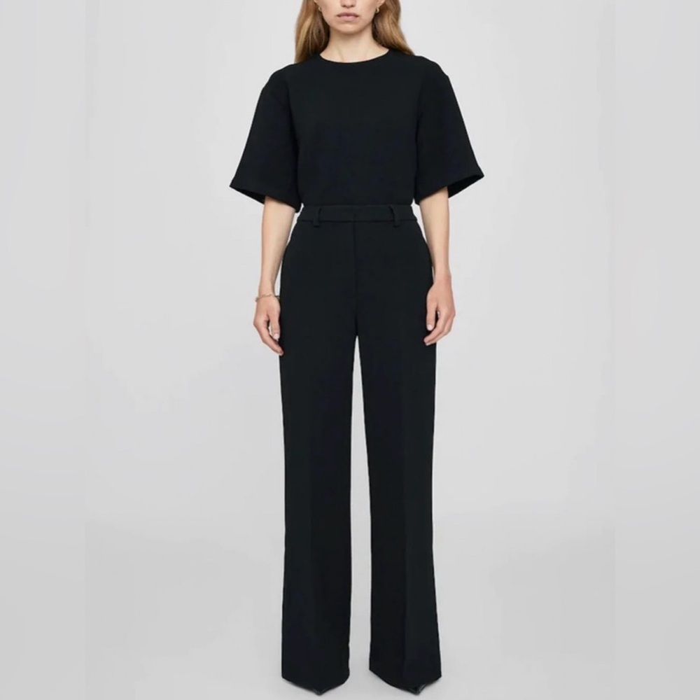 NWT Anine Bing Lyra Wide Leg Trouser